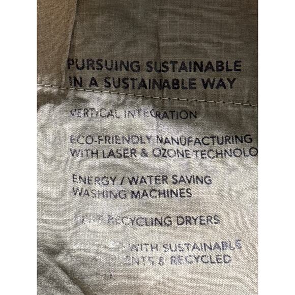 Adriano Goldschmied Graduate Pants Men's 38x34 Olive Green Tailored Leg Stretch - Picture 6 of 13